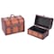 Vintiquewise Decorative Leather Treasure Boxes, PK 2 QI003006.2 - alternate 1